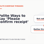 Polite Ways to Say ‘Please confirm receipt’