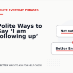 Polite Ways to Say ‘I am following up’