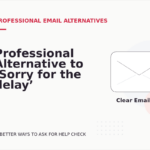 Professional Alternative to ‘Sorry for the delay’
