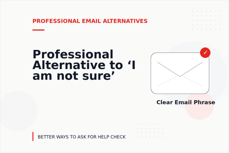 Professional Alternative to ‘I am not sure’