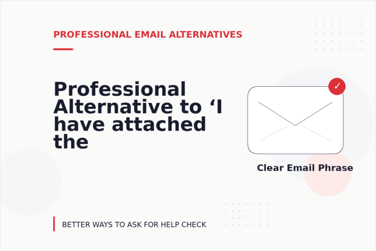 Professional Alternative to ‘I have attached the file’