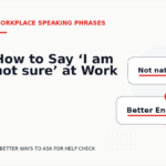 How to Say ‘I am not sure’ at Work