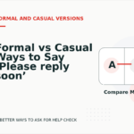 Formal vs Casual Ways to Say ‘Please reply soon’