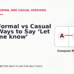Formal vs Casual Ways to Say ‘Let me know’